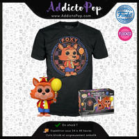 Funko Pop! & Tee FNAF [907] - Foxy (Flocked) (Special Edition/Only in Pop&Tee)