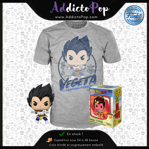Funko Pop!&Tee Dragon Ball Z [614] - Vegeta (Metallic) (Special Edition)