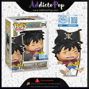Funko Pop! One Piece [2214] - Monkey D. Luffy with Flag (Special Edition) 🕓[ETA:04/2026]