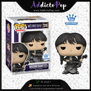 Funko Pop! Wednesday (La Famille Addam's) [1310] - Wednesday with Cello (Funko Shop Exclusive)