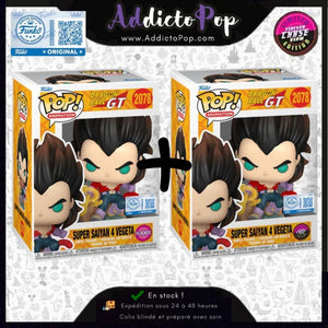 Funko Pop! Dragon Ball GT [2078] - Super Saiyan 4 Vegeta (Flocked) (Commune + GITD Chase) (Special Edition)