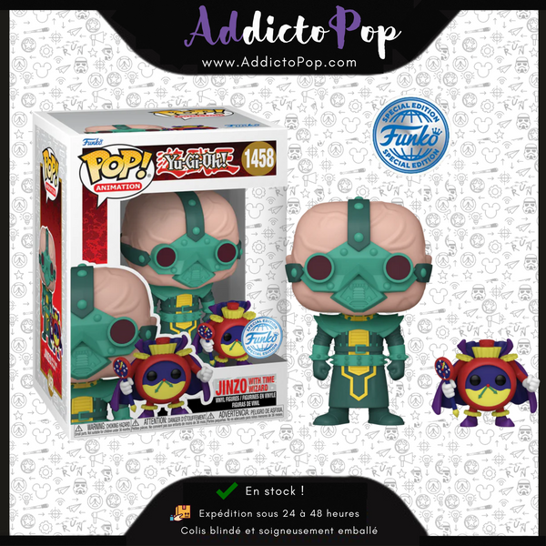 [Boîte endommagée] Funko Pop! Yu-Gi-Oh! [1458] - Jinzo with Time Wizard (Special Edition)