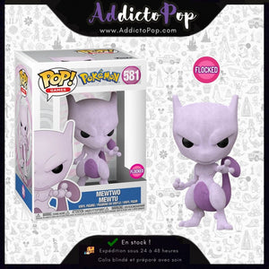 Funko Pop! Pokémon [581] - Mewtwo (Mewtu) (Flocked) (Special Edition)
