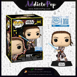 Funko Pop! Star Wars : The Force Awakens [805] - Rey (Retro) (Special Edition)