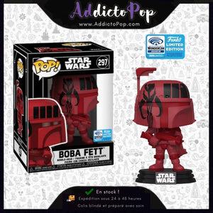Funko Pop! Star Wars [297] - Boba Fett (Futura) Art Series Red (2020 WonderCon Exclusive)