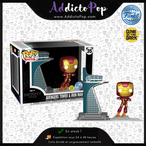 Funko Pop! Marvel Infinity Saga [35] - Town Avengers & Iron Man (GITD) (Special Edition)