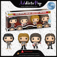 Funko Pop! Queen [4-Pack] - Freddie Mercury, Brian May, Roger Taylor & John Deacon (Special Edition)