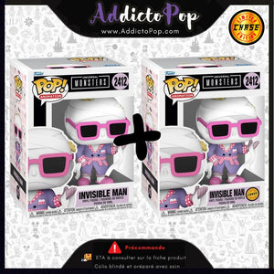 Funko Pop! Universal Monsters [2412] - Invisible Man (Commune + Chase) 🕓[ETA:07/2026]