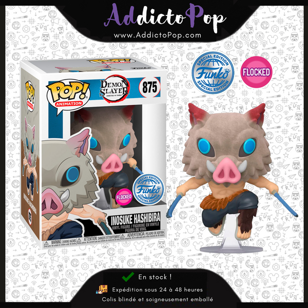 Funko Pop! Demon Slayer [875] - Inosuke Hashibira (Flocked) (Special Edition)