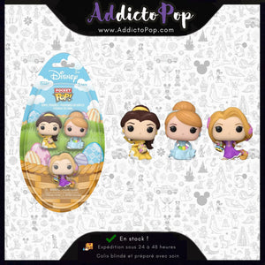 Funko Pocket Pop! Disney Princess - Assortiment Belle/Cendrillon/Raiponce (Paques)