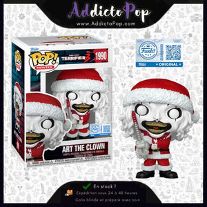 Funko Pop! TERRIFIER 3 [1990] - Art The Clown with Chainsaw (Santa) (Bloody) (Special Edition)