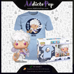 Funko Pop! & Tee One Piece [1607] - Luffy Gear Five (Pearlescent) (Only In Pop&Tee)