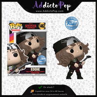Funko Pop! Stranger Things [1462] - Eddie with Guitar (Chasseur) (Metallic) (Special Edition)