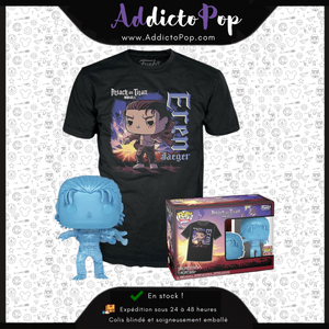 Funko Pop&Tee Attack On Titan [1321] - Eren Jaeger (Translucide) (Only In Pop&Tee)