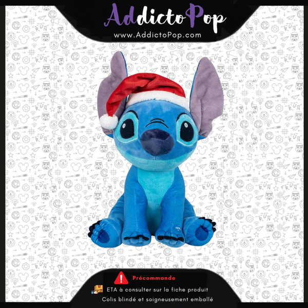 Peluche Sonore Stitch Noël 30cm (Lilo & Stitch)