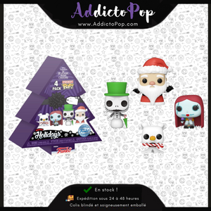 Funko Pocket Pop! Keychain 4-Pack: The Nightmare Before Christmas - Tree Holiday Box