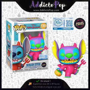 Funko Pop! Disney Lilo & Stitch [1701] - Devilish Stitch (Chase Black Light) (Special Edition)