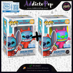 Funko Pop! Disney Lilo & Stitch [1701] - Devilish Stitch (Commune + Chase Black Light) (Special Edition)