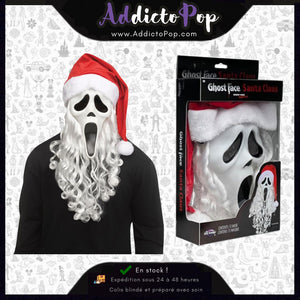 Ghost Face® Santa Mask – Masque Père Noël Ghost Face Scream (PVC) - Officiel Fun World®