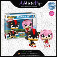 Funko Pop! Sonic The Hedgehog [2-Pack] - Shadow & Amy (Flocked) (Special Edition)
