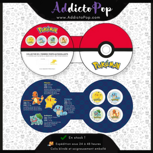 Collector 4 timbres - Pokémon - Lettre internationale