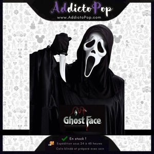 Ghost Face Mask with Knife Set – Masque Scream avec Couteau (Halloween) - Officiel Fun World®