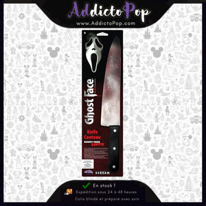 Ghost Face® Bloody Butcher Knife (38cm) – Couteau Scream Ensanglanté 38 cm (Halloween) - Officiel Fun World®