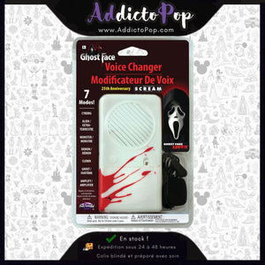 Ghost Face® 25th Anniversary Deluxe Voice Changer – Modulateur de Voix Scream (Halloween) - Officiel Fun World®