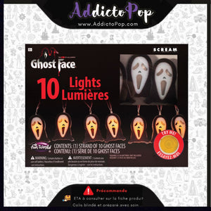 Ghost Face® Lights – Guirlande Lumineuse Scream (Halloween) - Officiel Fun World® 🕓[ETA:07/2026]