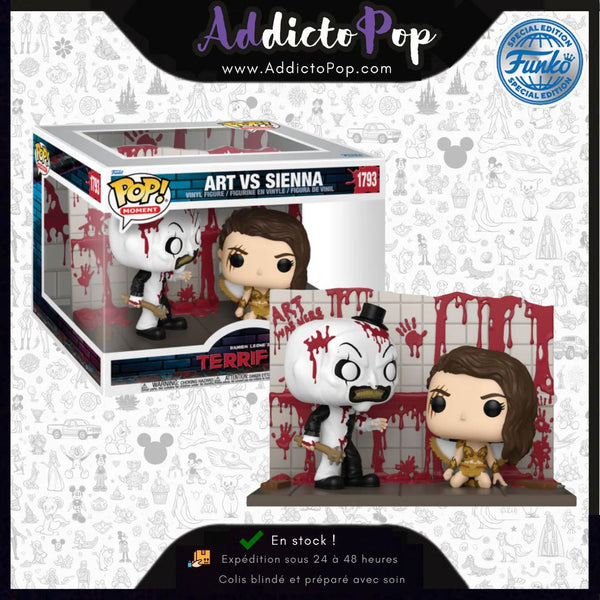 [Boîte endommagée] Funko Pop! TERRIFIER 2 [1793] - Art The Clown Vs. Sienna (Special Edition)