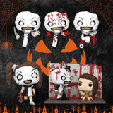 Funko Pop! Bundle TERRIFIER (3x Art The Clown, Little Pale Girl Speciality Series & Art Vs. Sienna (Movie Moment) (Special Edition)