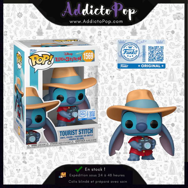 Funko Pop! Disney Lilo & Stitch [1569] - Tourist Stitch (Funko Shop Exclusive)