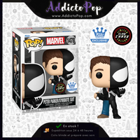 Funko Pop! MARVEL [1478] - Peter Parker/Symbiote Suit (GITD Chase) (Funko Shop Exclusive)