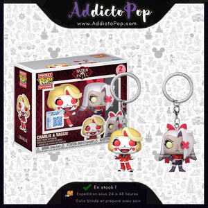 Funko Pop! Keychain Hazbin Hotel [2-Pack] - Charlie & Vaggie