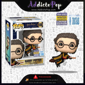 Funko Pop! Harry Potter [188] - Harry Potter (Quidditch) (2025 Winter Convention Exclusive) 🕓[ETA:05/2026]