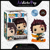Funko Pop! Demon Slayer [874] - Tanjiro with Flaming Blade (GITD Chase) (Special Edition)