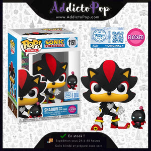 Funko Pop! Sonic : The Hedgehog [1151] - Shadow with Dark Chao (Flocked) (Special Edition)