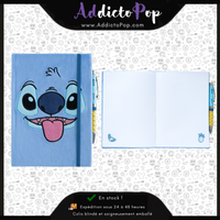 Notebook Stitch Fourrure + Stylo-Bille Lumineux - Format A5