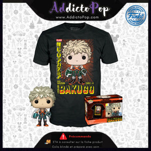 Funko Pop! &amp; Tee My Hero Academia [249] - Bakugo (Metallic) (Special Edition) 