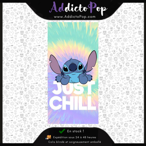 Lilo &amp; Stitch Beach Towel - Just Chill (100% Cotton 90x170cm) 