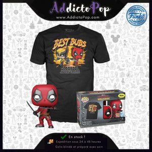 Funko Pop! & Tee Marvel Deadpool [1362] - Deadpool with Swords (Metallic) (Special Edition)