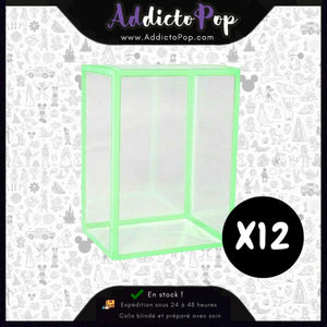 Lot de 12 Protection pour Funko Pop! Taille Standard (Shrink Wrap) (Glow in the Dark : Green)
