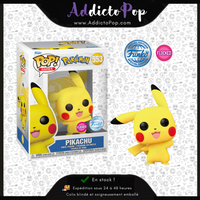 Funko Pop! Pokémon [553] - Pikachu (Waving) (Flocked) (Special Edition)
