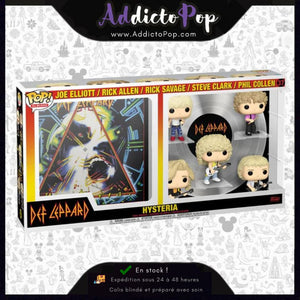 Funko Pop! Deluxe Albums Def Leppard [37] - Hysteria (Joe Elliott/Rick Allen/Rick Savage/Steve Clark/Phil Collen) 