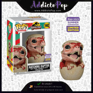 Funko Pop! Jurassic Park (30th Anniversary) [1442] - Hatching Raptor (2023 Summer Convention Exclusive) 