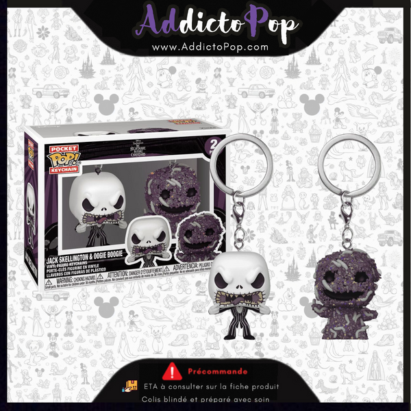 Funko Pop! Keychain L'Étrange Noël de Monsieur Jack [2-Pack] - Jack & Oogie Boogie