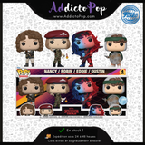 Funko Pop! Stranger Things [4-Pack] - Nancy, Robin, Eddie & Dustin (Special Edition)