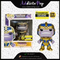 Funko Pop! MARVEL Les Gardiens de la Galaxie [78]  - Thanos 6" (GITD) (Entertainment Earth Exclusive)