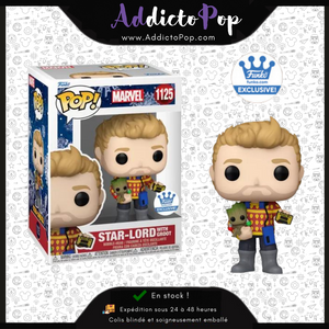 Funko Pop! Marvel Holiday [1125] - Star-Lord with Groot (Funko Shop Exclusive) 