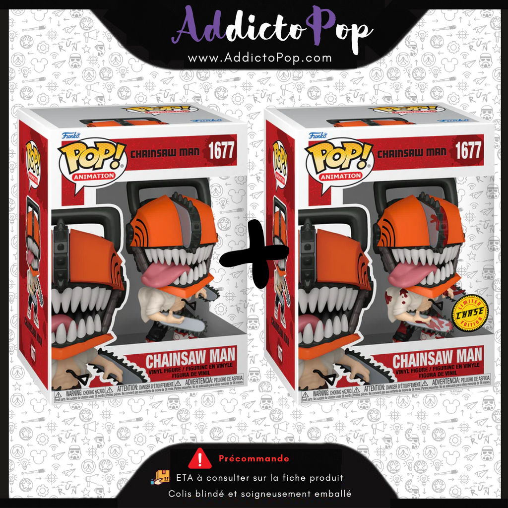 Funko Pop! Chainsaw Man [1677] - Chainsaw Man (Commune + Chase ...